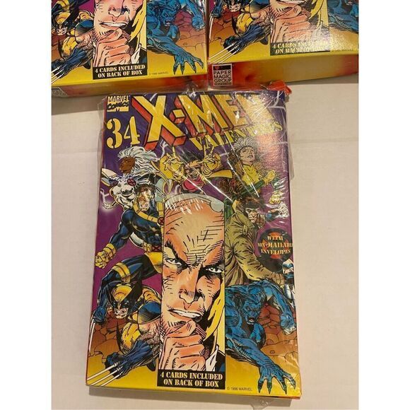 Vintage 1996 Marvel Comics X-Men Valentines 3 boxes-34 each lot - Picture 3 of 6